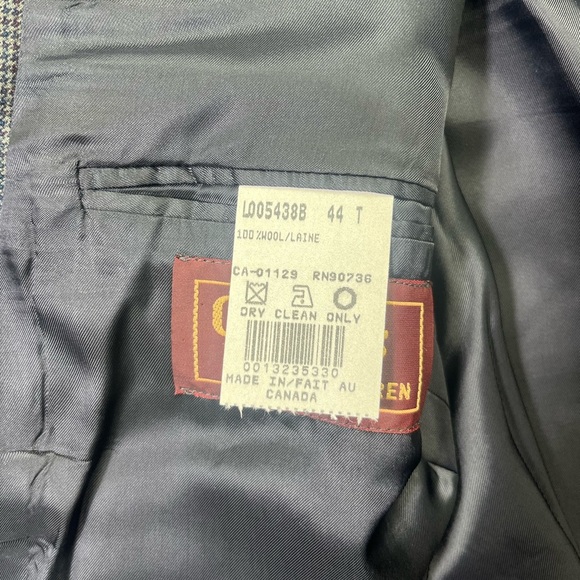 Chaps Ralph Lauren Vintage Blazer 2 button Men’s 44 Tall Wool VTG casual preppy - Picture 6 of 10